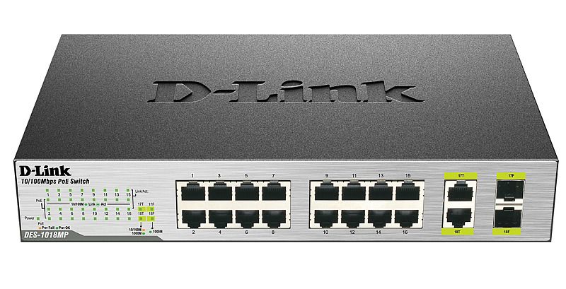 Коммутатор D-link DES-1018MP/A1A