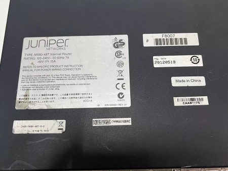Маршрутизатор Juniper MX80-48T