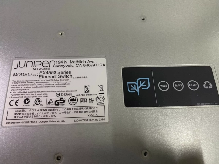 Коммутатор Juniper EX4550-32T-AFO