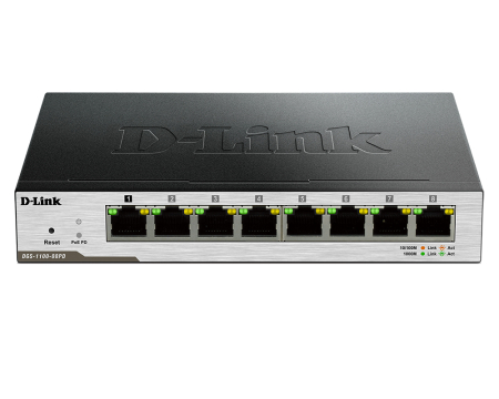 PoE Коммутатор D-LINK DGS-1100-08PD/B1B 8 портов
