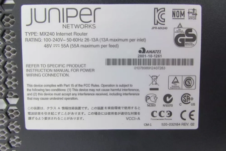 Шасси JUNIPER CHAS-BP3-MX240
