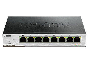 PoE Коммутатор D-LINK DGS-1100-08PD/B1B 8 портов