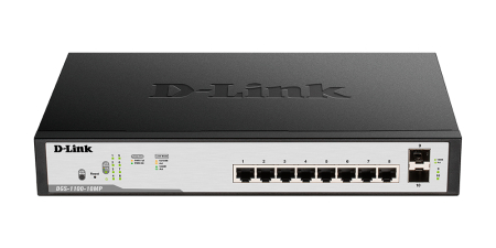Коммутатор D-link DGS-1100-10MP/C1A 8 портов