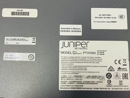 Маршрутизатор JUNIPER PTX1000-72Q