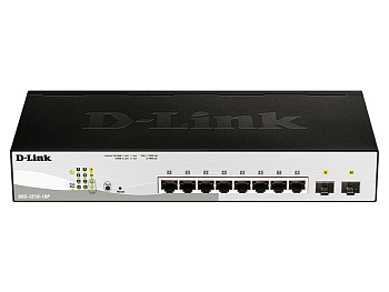 Коммутатор D-LINK DGS-1210-10P/F1A 8 портов