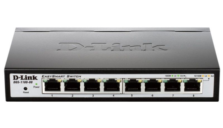 Коммутатор D-link DGS-1100-08/B1A 8 портов